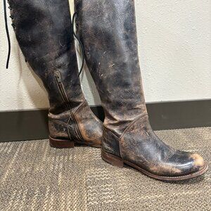 BED|STU Tall Distressed Brown Manchester Boots 8.5